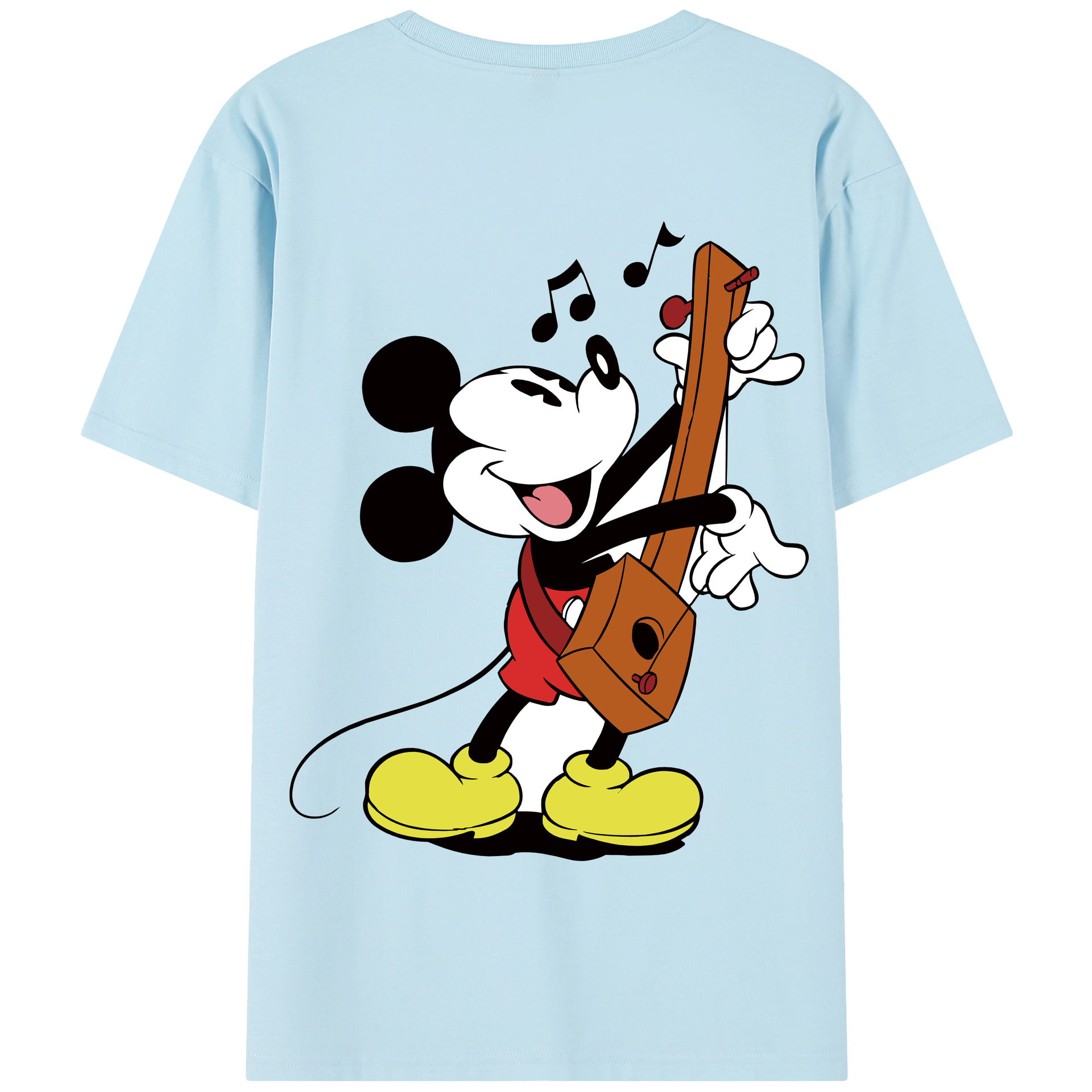 （画像用） ミッキーマウス Mickey Mouse 綿100％半袖Tシャツ（背面プリント）